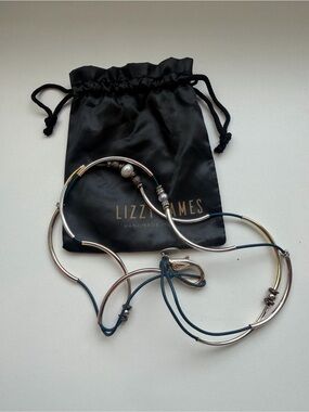 Lizzy James Black wraparound bracelet